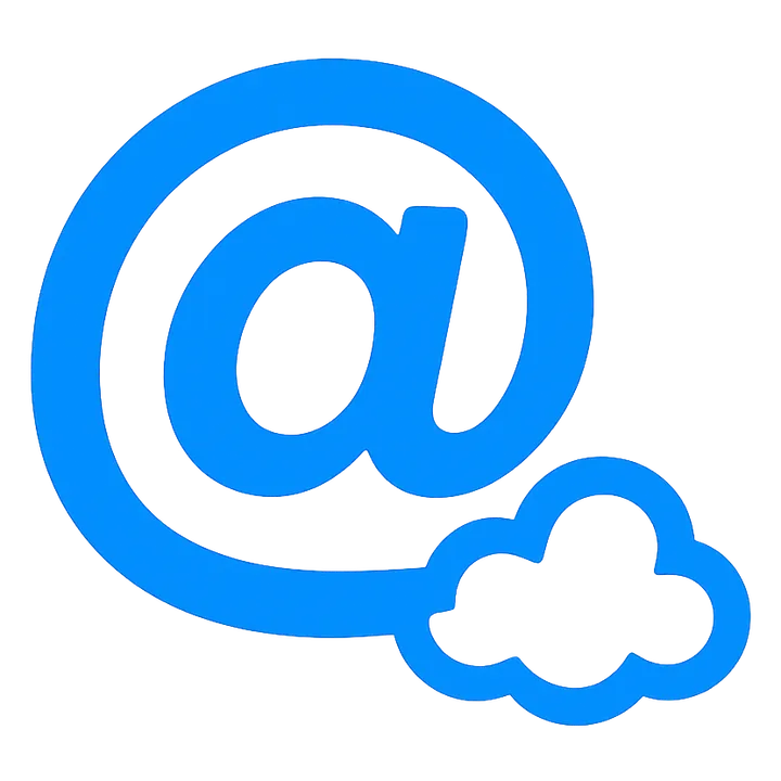 ATProto World’s blue @ and cloud mark.