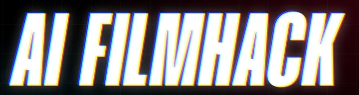 AI Filmhack in bold white lettering on a dark background.